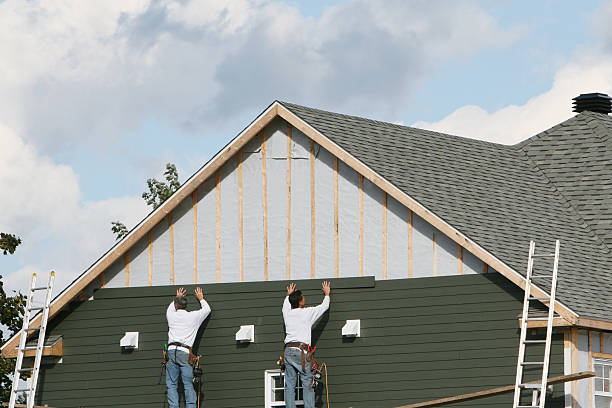 Professional Siding technician working in Fairview, TX